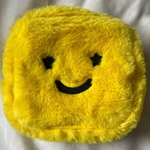 Starface Yellow Furry Face Bag / Pouch
